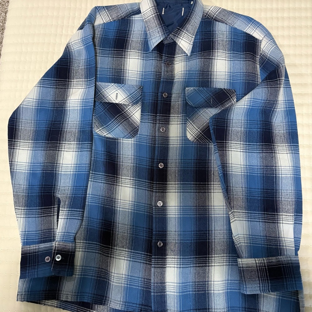 Blue Plaid Men's Shirt